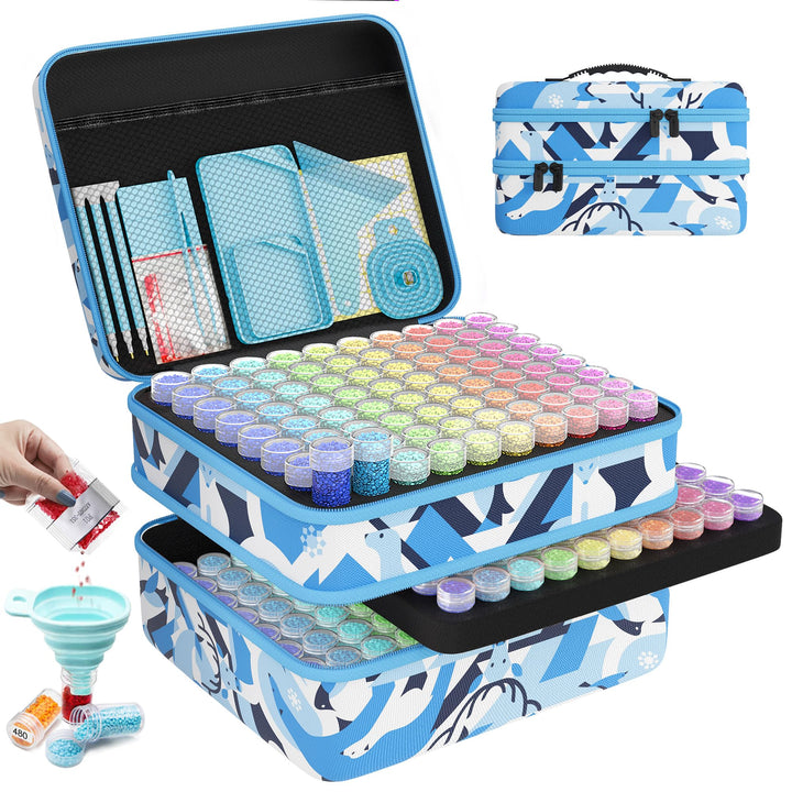 ARTDOT 5D Diamond Painting zubehör Boxen, 240 Stück Diamond Painting Aufbewahrungsbox für Diamond Pa