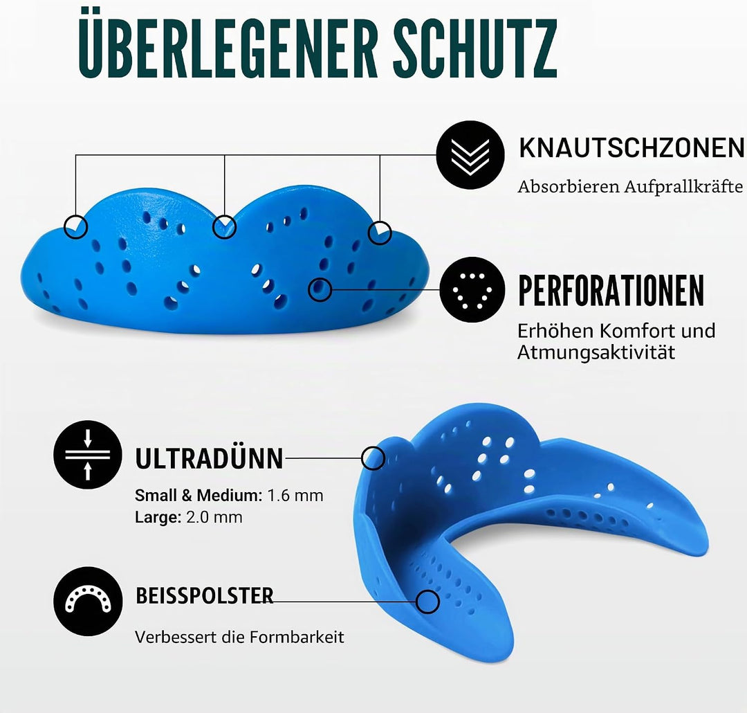 SISU Erwachsene Nextgen Aero Zahnschutz Einheitsgrösse Blau (Electric Blue), Einheitsgrösse Blau (El