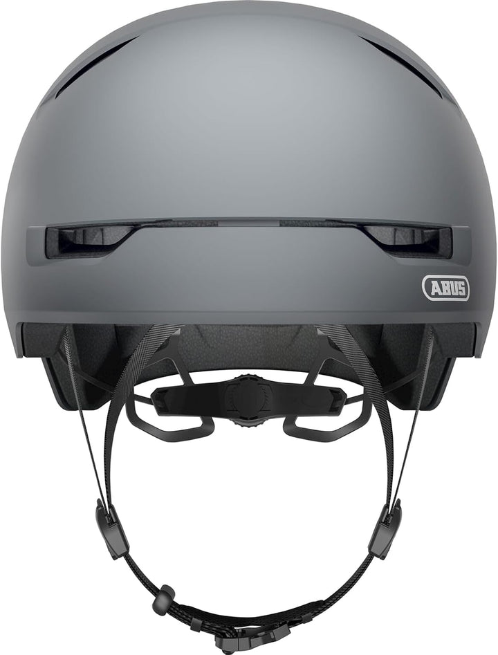 ABUS Stadthelm Scraper 3.0 - Robuster Hartschalen-Fahrradhelm L (57-62 cm) Grau (concrete grey), L