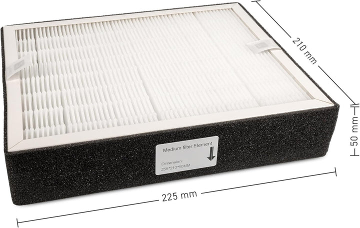 Mittelfilter Klasse H13 für einarmige Filterstation GOLRS100A Ersatz Mittelfilter, Ersatz Mittelfilt
