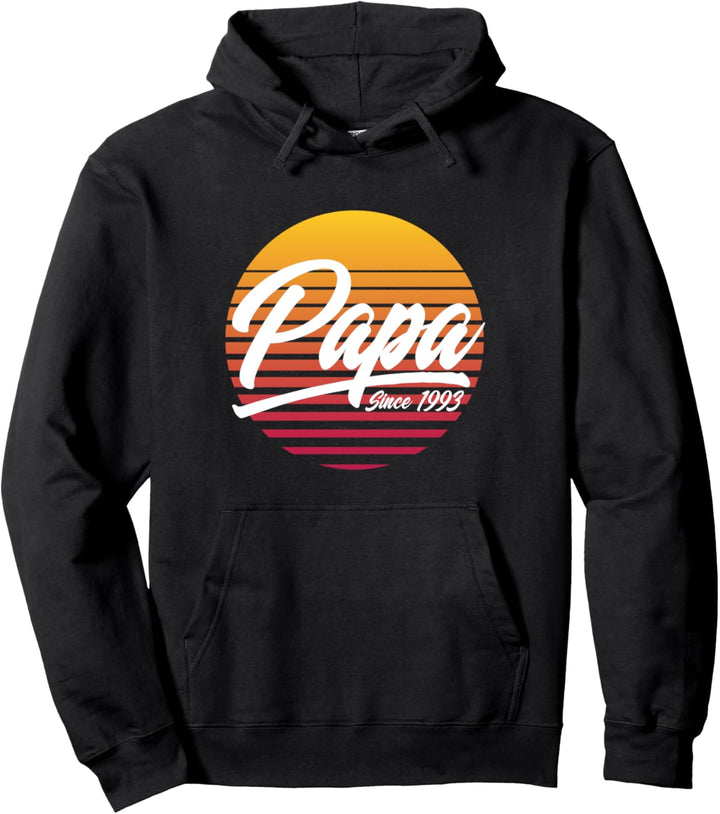 Papa seit 1993, 28. Geburtstag 28 Jahre Vatertag Pullover Hoodie