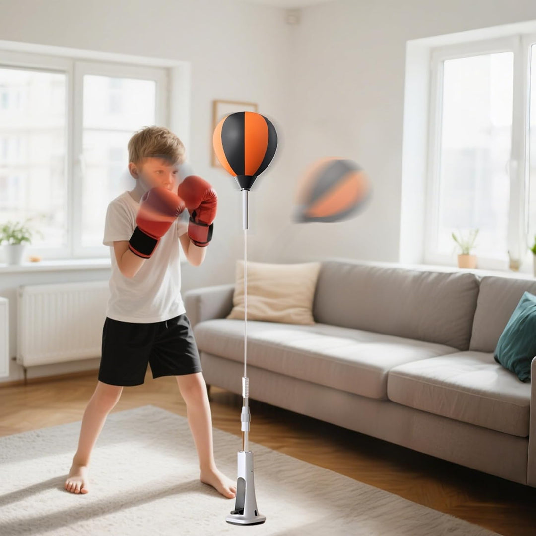 Boxtasche mit Halterung, Boxreflex-Tasche mit Halterung, Punching Reflex Ball Set | Boxausrüstung, h