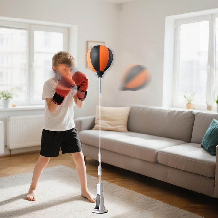 Boxtasche mit Halterung, Boxreflex-Tasche mit Halterung, Punching Reflex Ball Set | Boxausrüstung, h