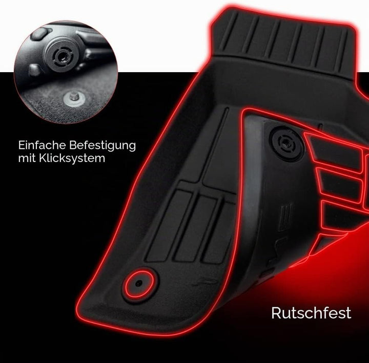 FROGUM ProLine 3D Gummimatten Exklusiven Auto Fussmatten Autofussmatten für Ford Ranger V Raptor 201