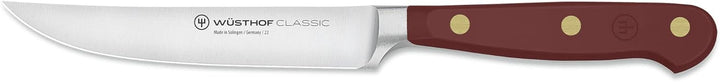 WÜSTHOF Classic Steakmesser-Satz mit 4 Messern, 12 cm, Tasty Sumac (Dunkel-Rot), Tasty Sumac