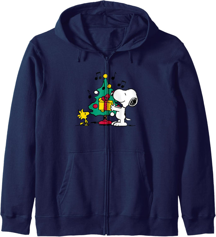 Peanuts Snoopy Woodstock Feiertags-Baum Kapuzenjacke