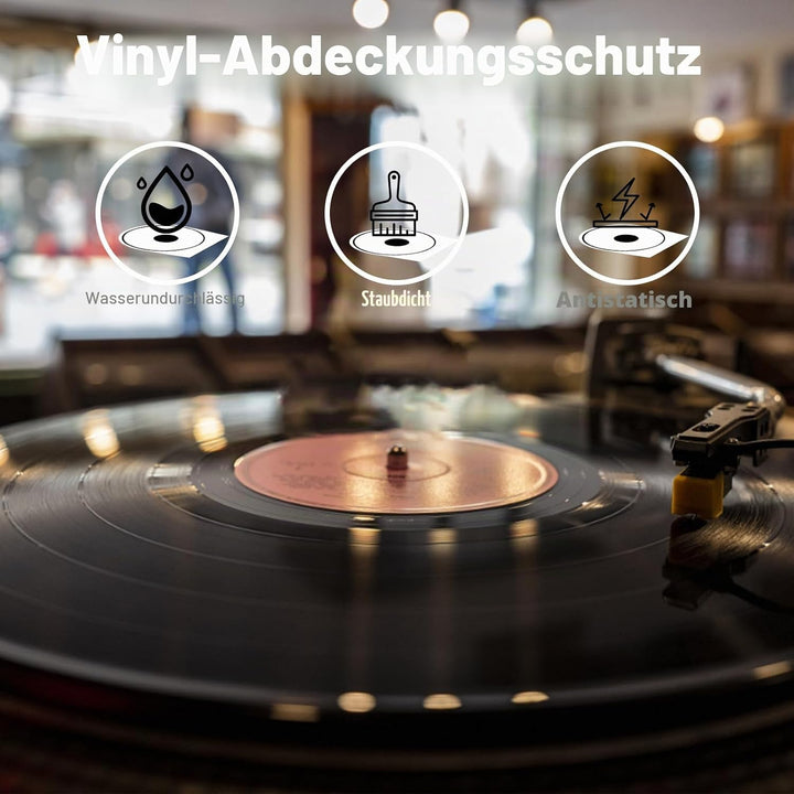 BUOSHUO 50 Stück Schallplatten-Innenhüllen 12 Zoll Antistatisch | Premium HDPE 50 Mikron für Lorde/K