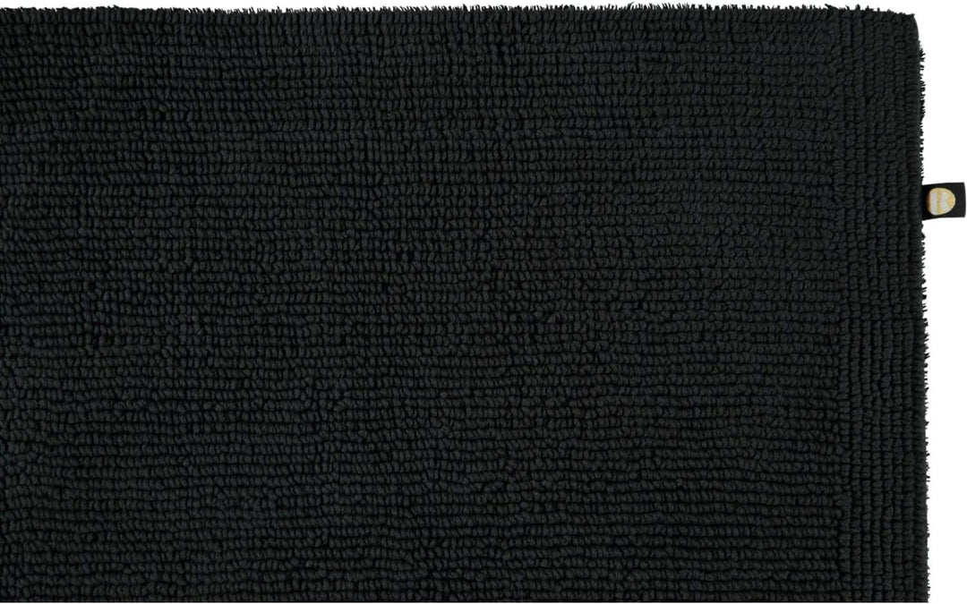 Rhomtuft Badteppiche Pur schwarz - 15 50x75 cm, 50x75 cm
