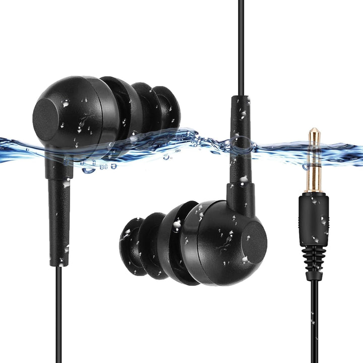 AGPTEK IPX8 wasserdichte Kopfhörer Sportkopfhörer Im-Ohr Headset Schwimmen Ohrhörer für iPhone 7, 7