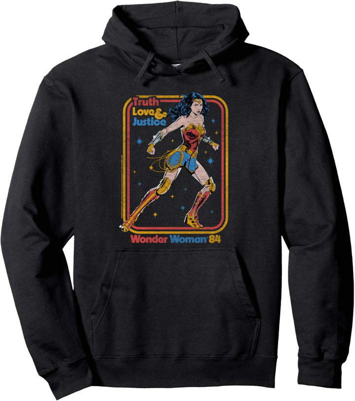 Wonder Woman 1984 Retro Justice '84 Pullover Hoodie