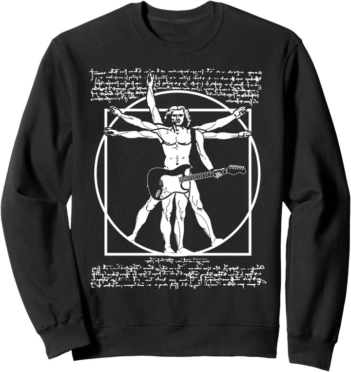 Vitruvian Man Gitarrist - Leonardo Da Vinci Gitarre Sweatshirt