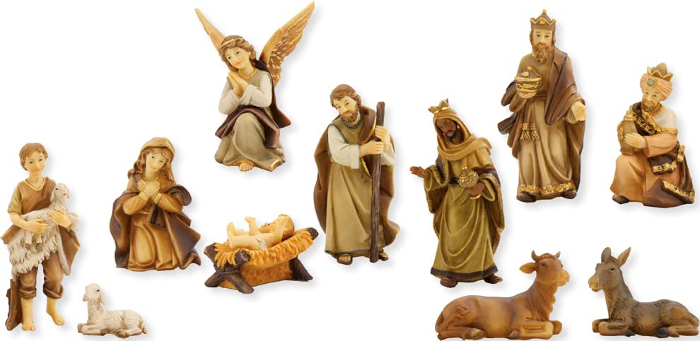 Krippenfigur Markus-Krippenfiguren, gebeizt