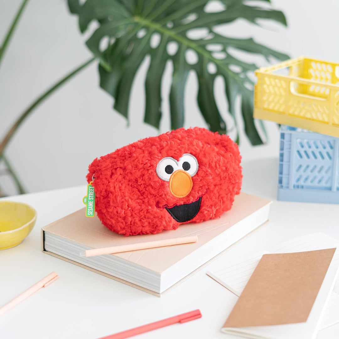 Grupo Erik Stifte Etui Elmo Sesamstrasse Mäppchen - Elmo Plüsch- Federmäppchen Gross - Stifte Federm