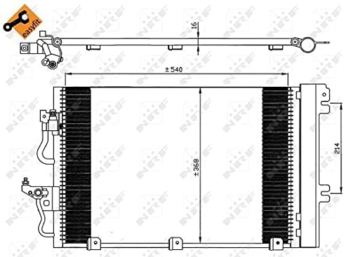 NRF 35555 Kondensator, Klimaanlage