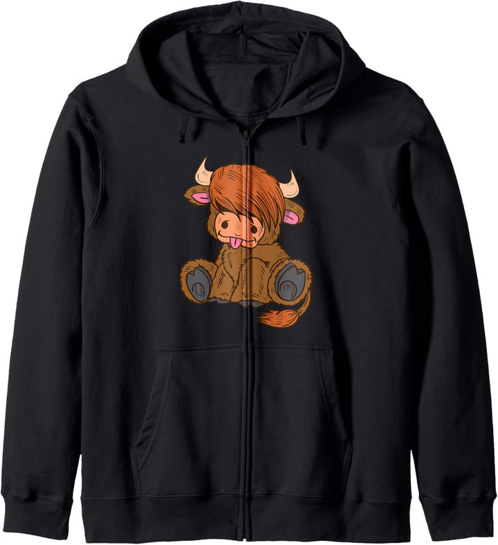 Scottish Highland Cow Frauen Schottische Highland Kuh Kapuzenjacke