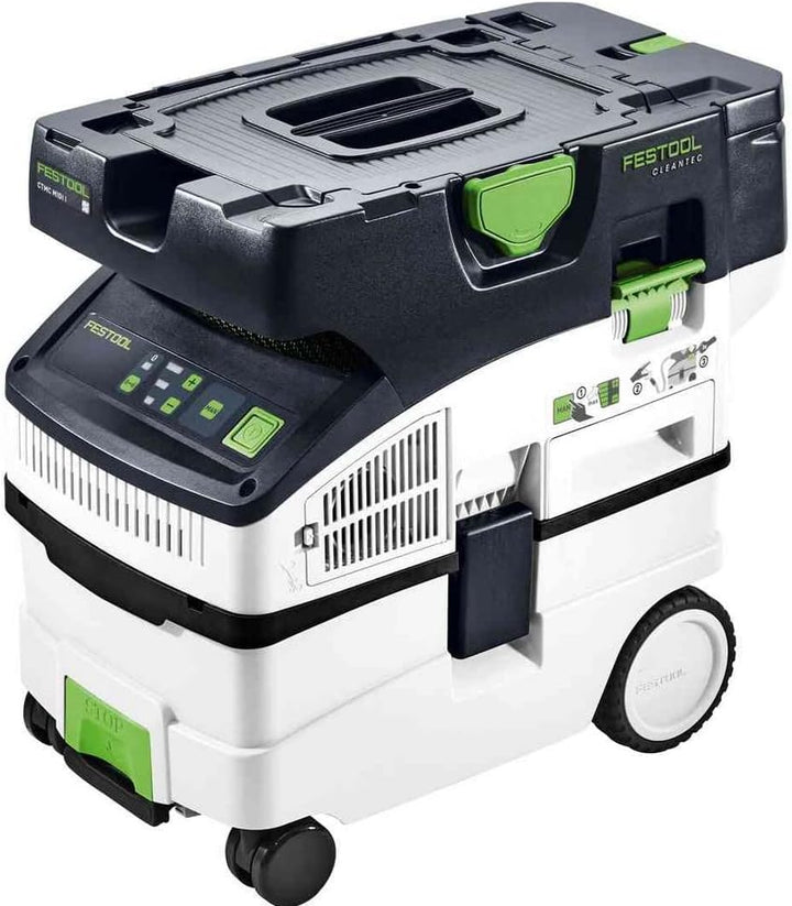 Festool Akku-Absaugmobil CTMC MIDI I-Plus CLEANTEC (mit Hauptfilter, SELFCLEAN Filtersack, Saugschla