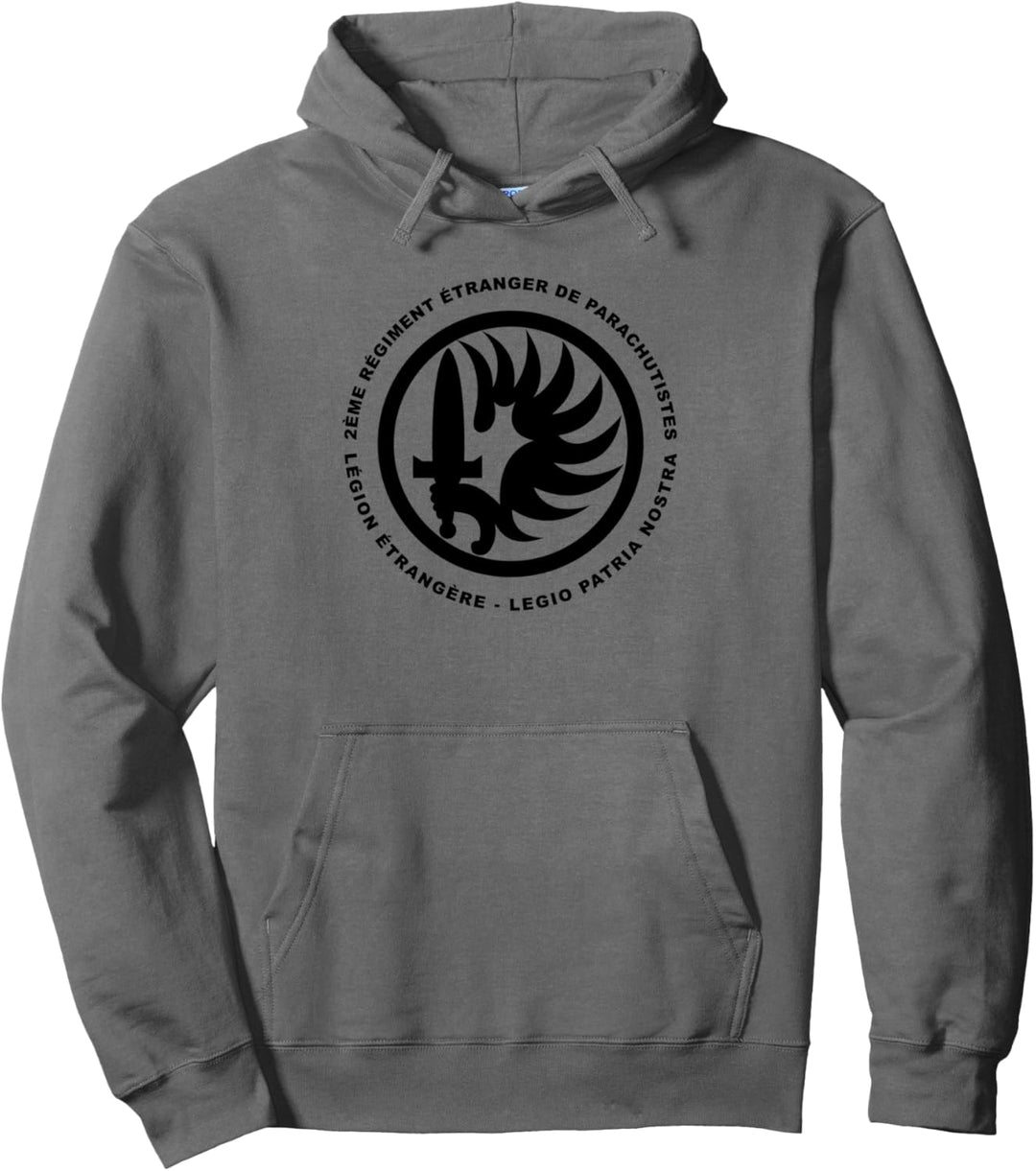 Französische Legion Barett Insignia 2REP Airborne schwarz Pullover Hoodie