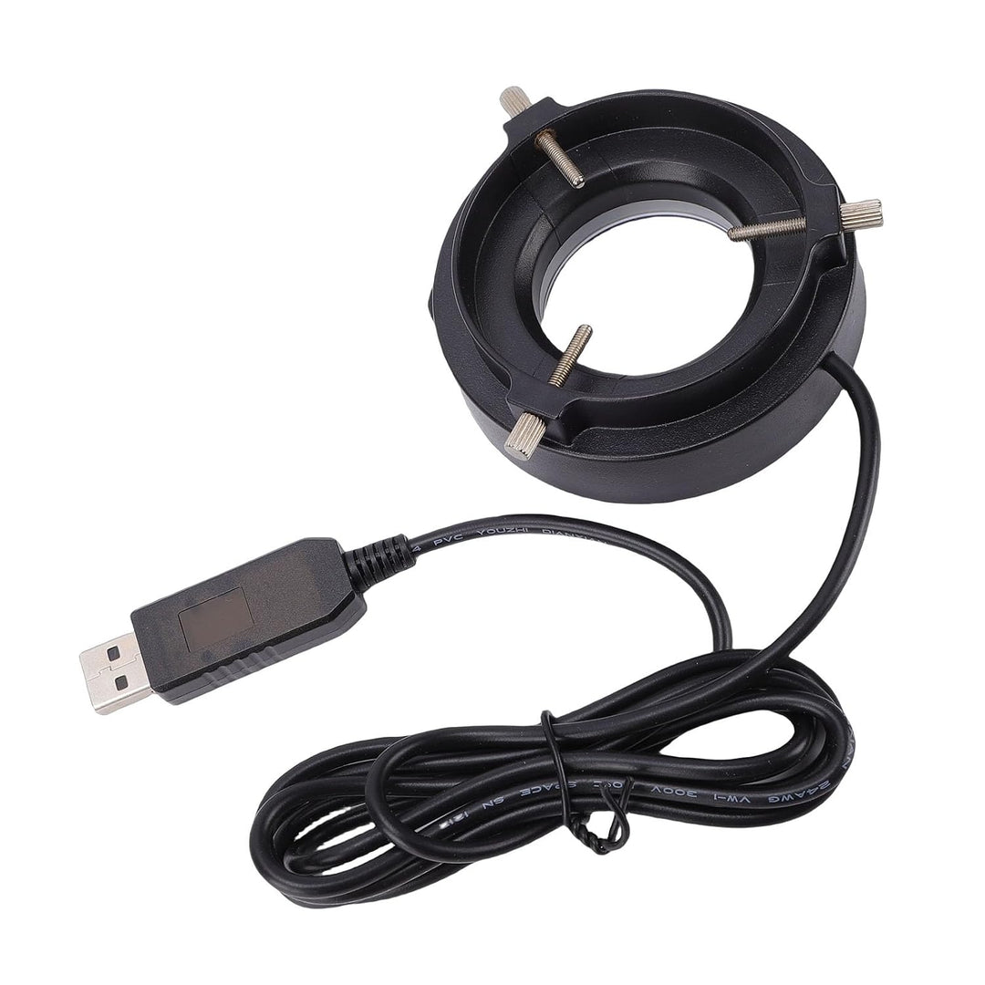 Denash Mikroskop-LED-Ringlicht, 72 LED-Lichtquelle mit Einstellbarer Helligkeit und Helligkeitsregel