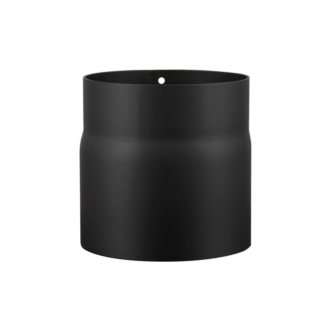 LANZZAS Ofenrohr 150 mm, im Durchmesser, DN, Ø 150 mm, Farbe: schwarz-metallic - weitere Rohre aus u