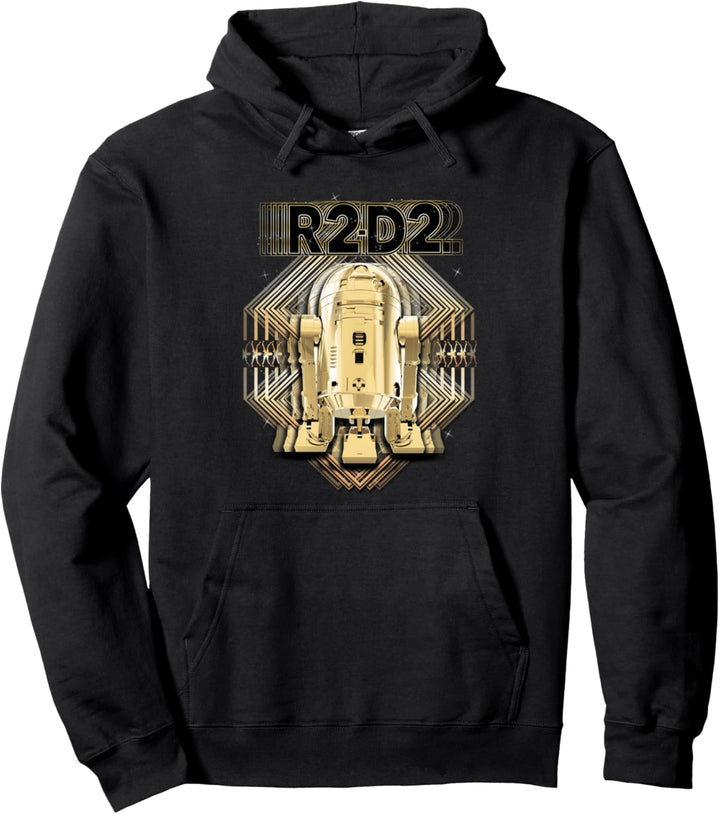 Star Wars The Last Jedi Golden R2-D2 Shaking Text Pullover Hoodie