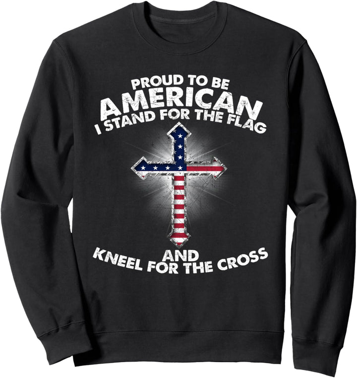Stehen Sie für die Flagge religiöse christliche Sweatshirt