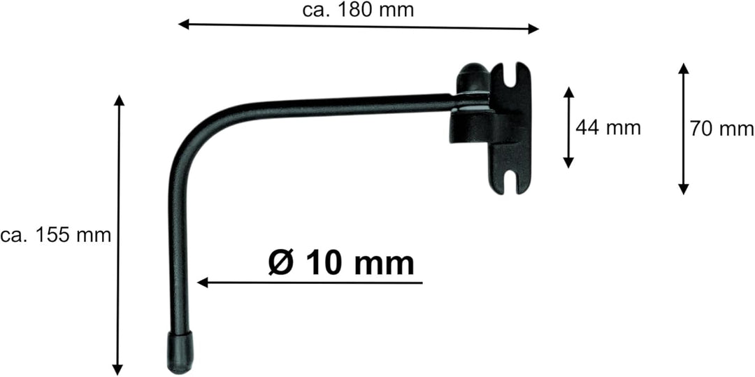Aussenspiegel Set mit Spiegelhalter für Traktor LKW Bagger universal 2 Varianten 165x410mm oder 180x