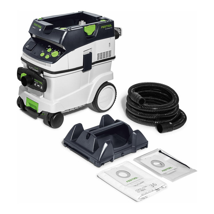 Festool Absaugmobil CTM 36 E AC-PLANEX CLEANTEC (mit High Performance Hauptfilter, Filtersack, Entso