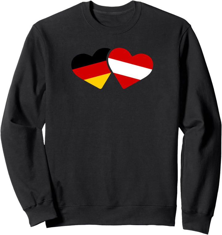 Deutschland Österreich Liebe Herz Deutsch Österreichisch Sweatshirt