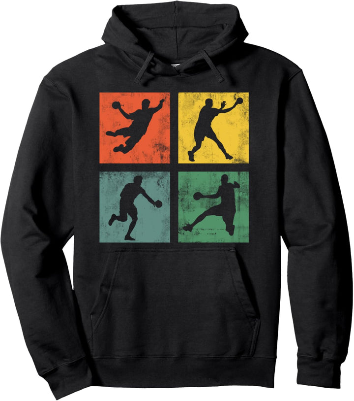 Handball Vintage Handballer Handballspieler Torwart Pullover Hoodie