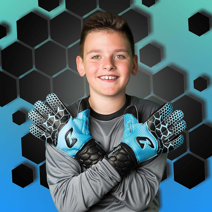 CATCH &amp; KEEP Torwarthandschuhe Kralle Junior Pro 3.0 - Professionelle Torwart-Fussballhandschuhe für