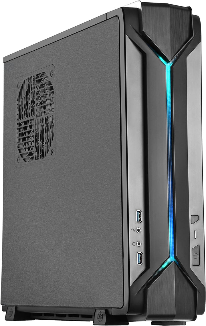 SilverStone SST-RVZ03B - Raven Mini-ITX Gaming Computer Gehäuse, RGB, schwarz, SST-RVZ03B