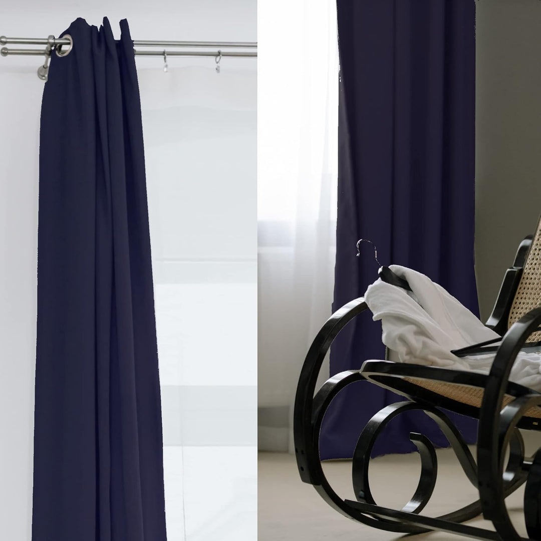 Cleanlevel EST 2016 Verdunklungsvorhang mit Ösen 140cm x 245cm Vorhang Blickdicht Thermo Gardine Wär