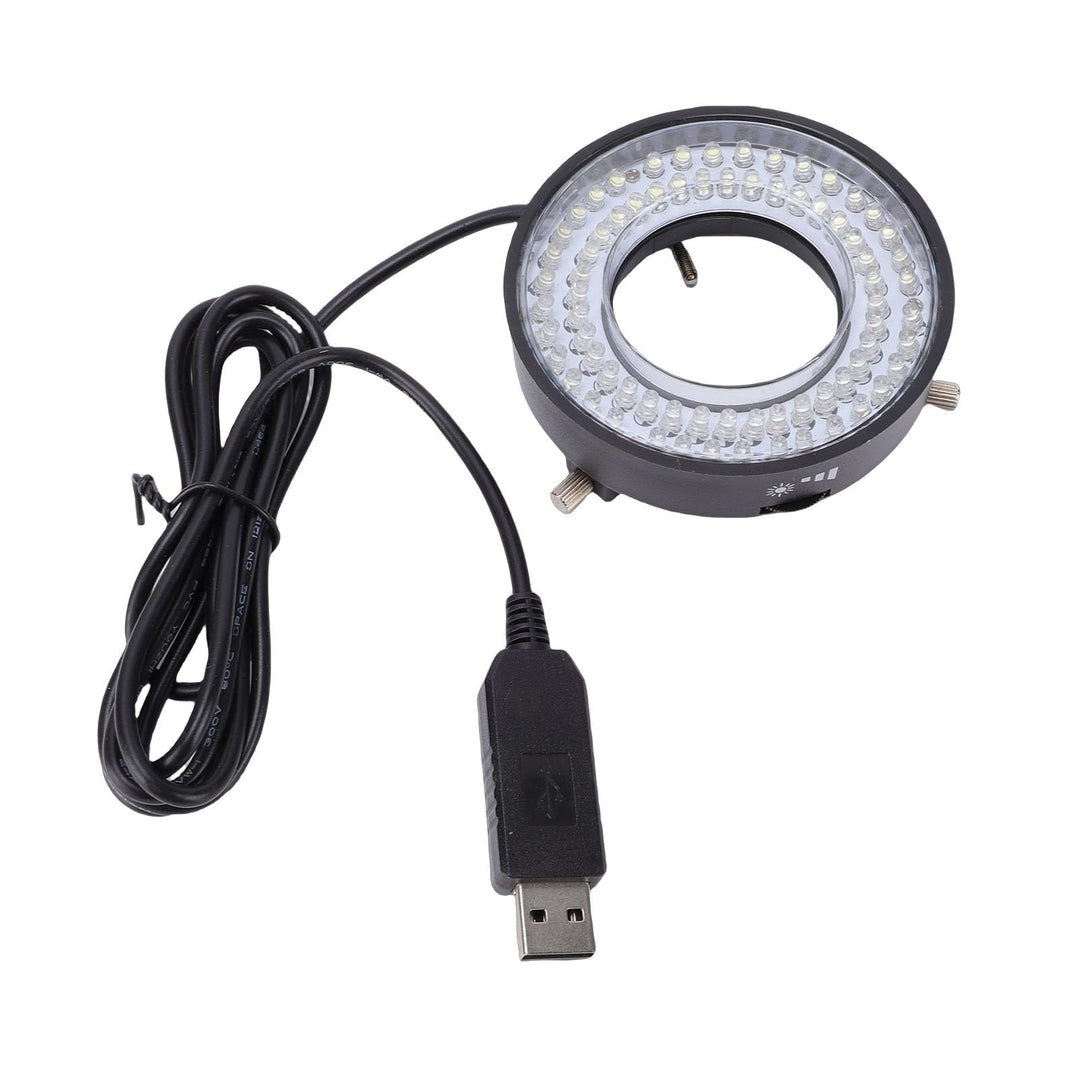 Denash Mikroskop-LED-Ringlicht, 72 LED-Lichtquelle mit Einstellbarer Helligkeit und Helligkeitsregel
