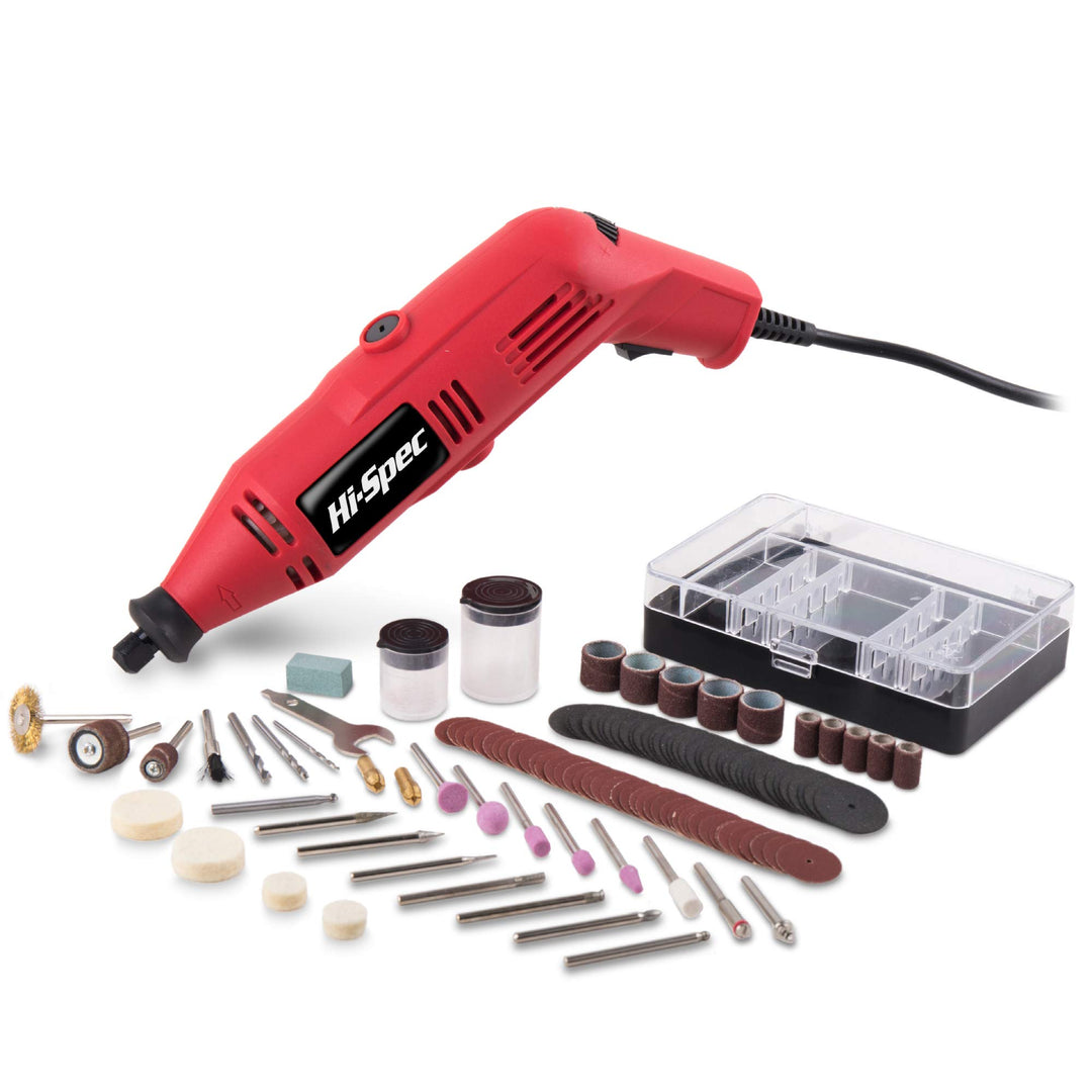 Hi-Spec 130W Hochleistungs-Multifunktionswerkzeug mit variablem Geschwindigkeitsregler, 121-tlg Rota