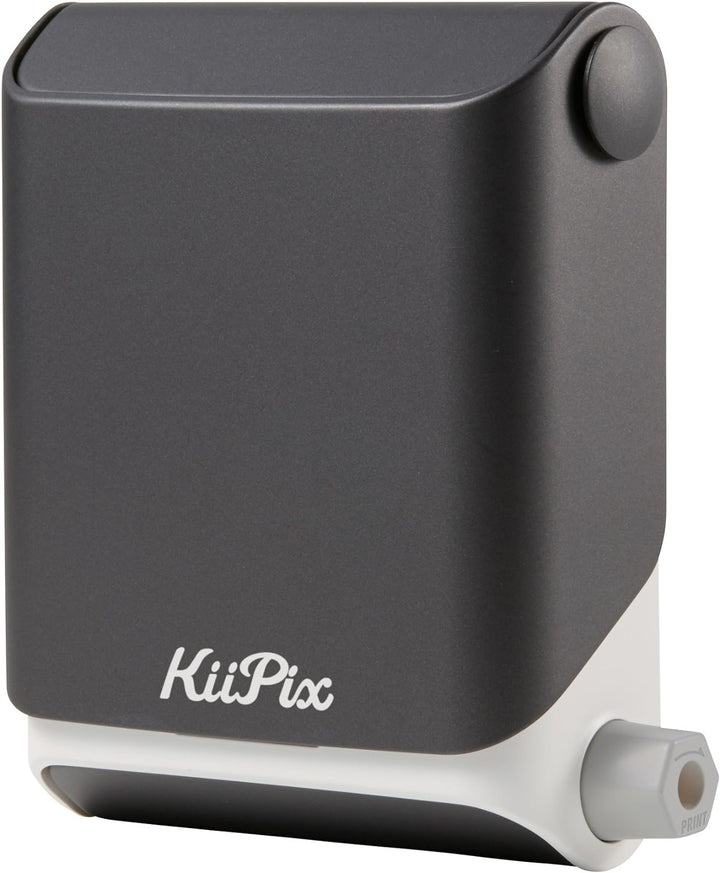 KiiPix Jet Black Mobiler Fotodrucker Einfach, Einfach