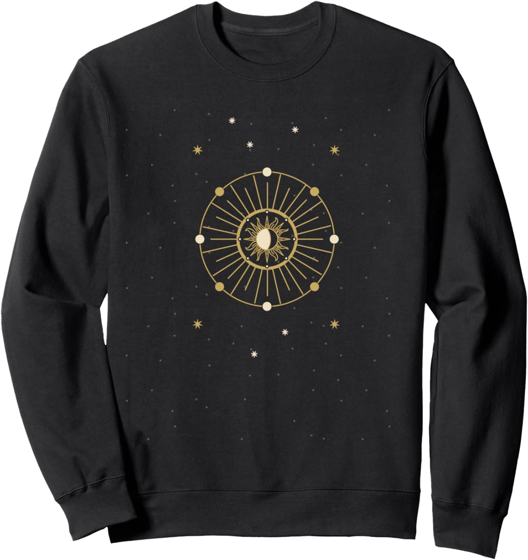 Moon Sun Astrologie Mystic Tarot-Hexe Sweatshirt