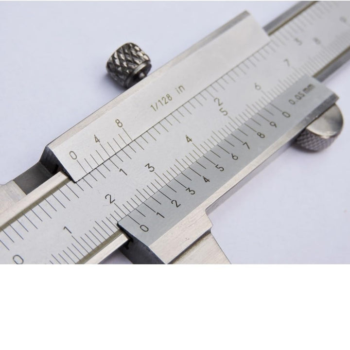 STEINLE 1102 Taschen Messschieber 150 mm mit Feststellschraube, Ablesung: 0,05 mm DIN862 - inkl. Gew
