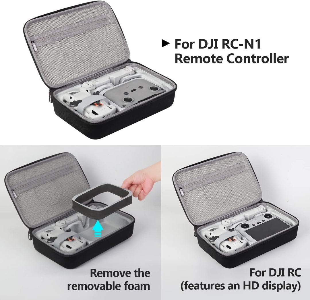 JSVER Tasche für DJI Mini 3 Pro/Mini 3, Tragetasche kompatibel mit DJI Mini 3 Pro Case für DJI Mini