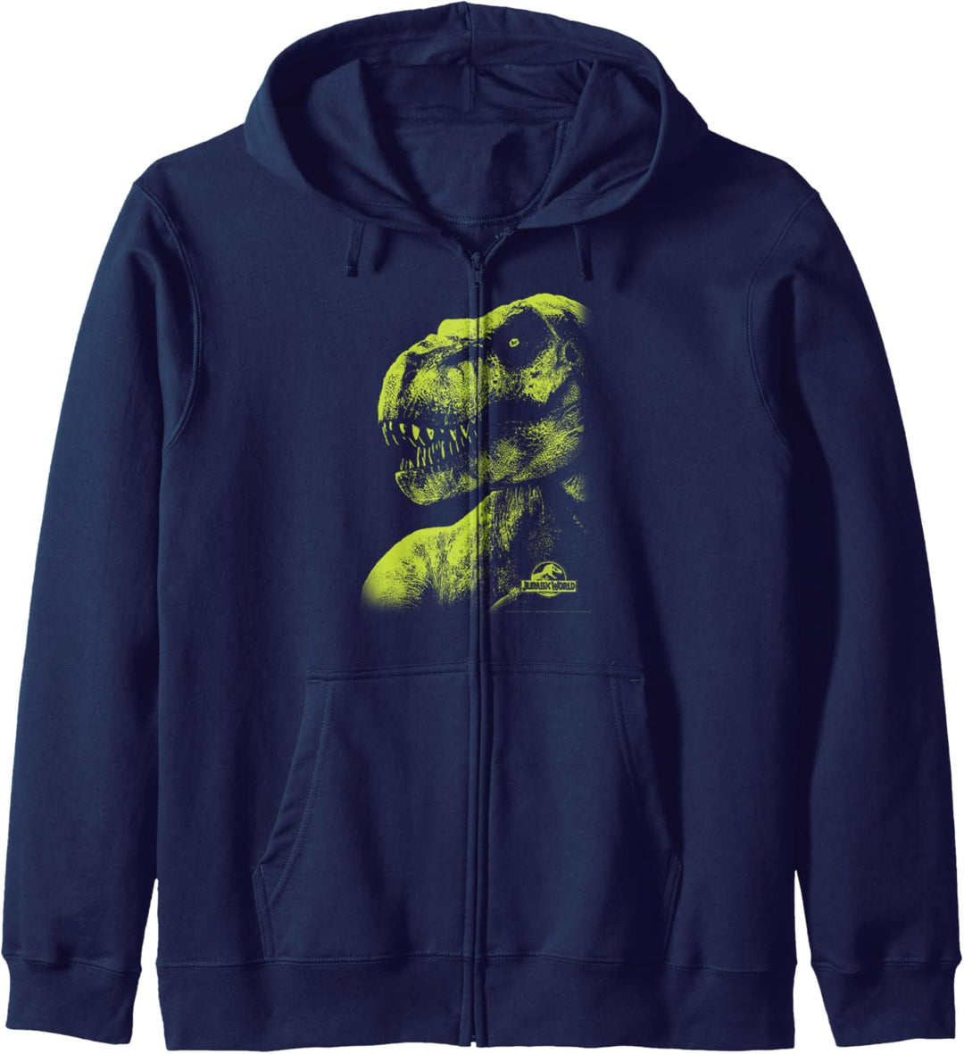 Jurassic World T-Rex Shadows Green Portrait Kapuzenjacke