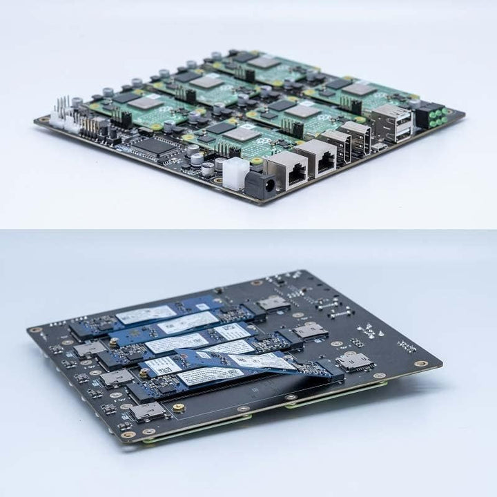 GeeekPi DeskPi Super6C Raspberry Pi CM4 Cluster Mini-ITX Board Raspberry Pi Compute Module 4 Mini IT