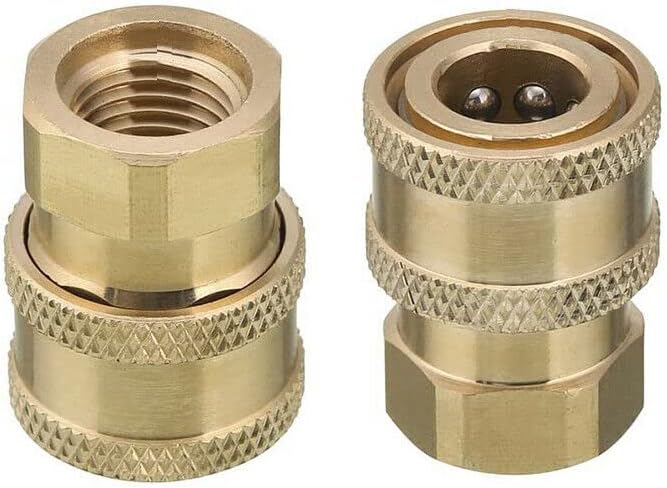 M&amp;M Smartek Schnellkupplungsanschluss Bajonettadapter 1/4" für Hochdruckreiniger wie – kompatibel zu