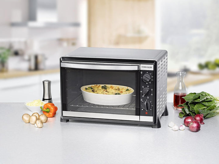 ROMMELSBACHER Back & Grill Ofen BG 1805/E - 42 Liter Backraum, 7 Heizarten, Umluft, Drehspiess, Temp