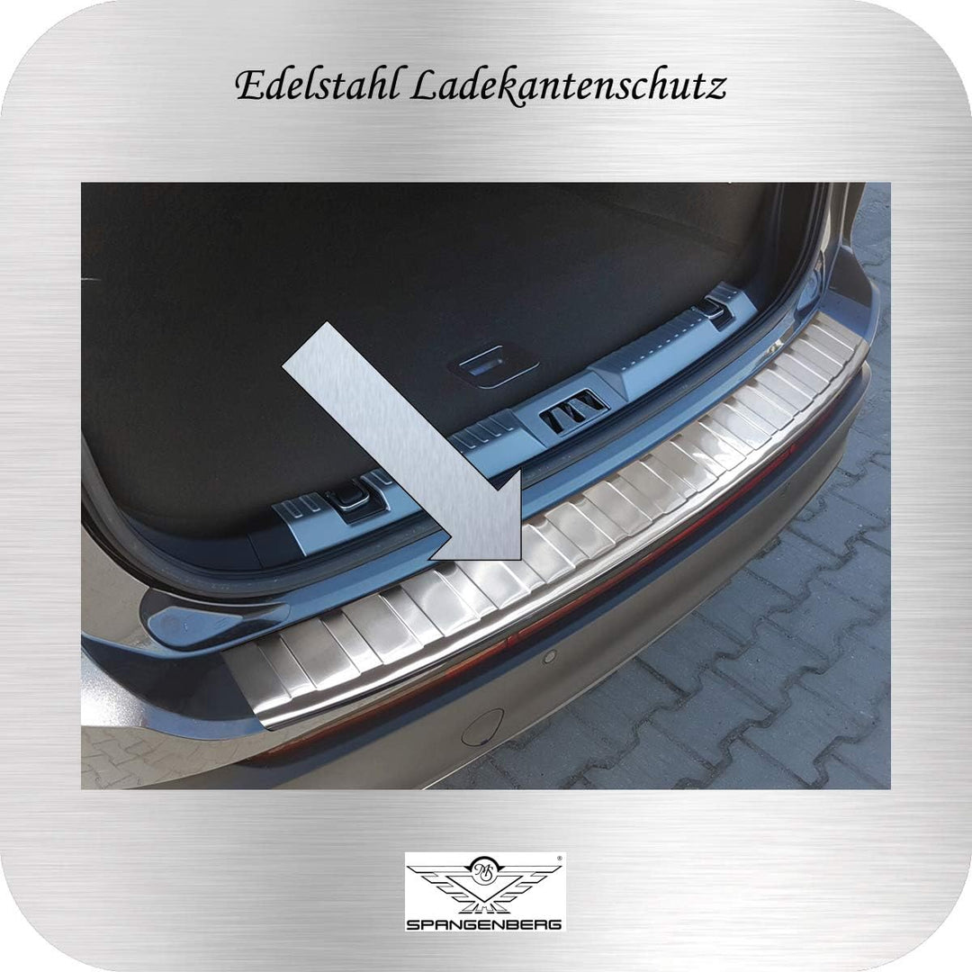 Spangenberg Edelstahl Ladekantenschutz passend für Ford Edge II SUV 2. Generation vor Facelift 06.20