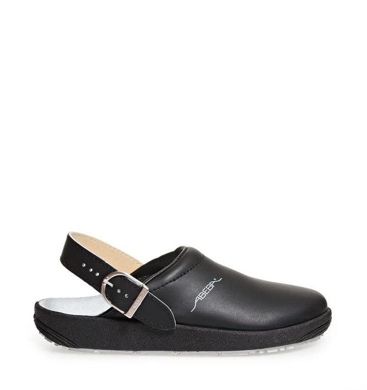 Abeba Clog 9252 - rubber Glattleder schwarz, zertifiziert, 36 36 EU, 36 EU