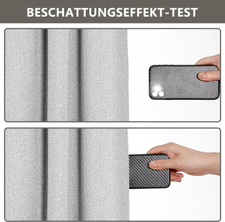 MYSKY HOME Vorhänge Blickdicht Kräuselband Gardinen Schlafzimmer Thermovorhang Kälteschutz Verdunkel