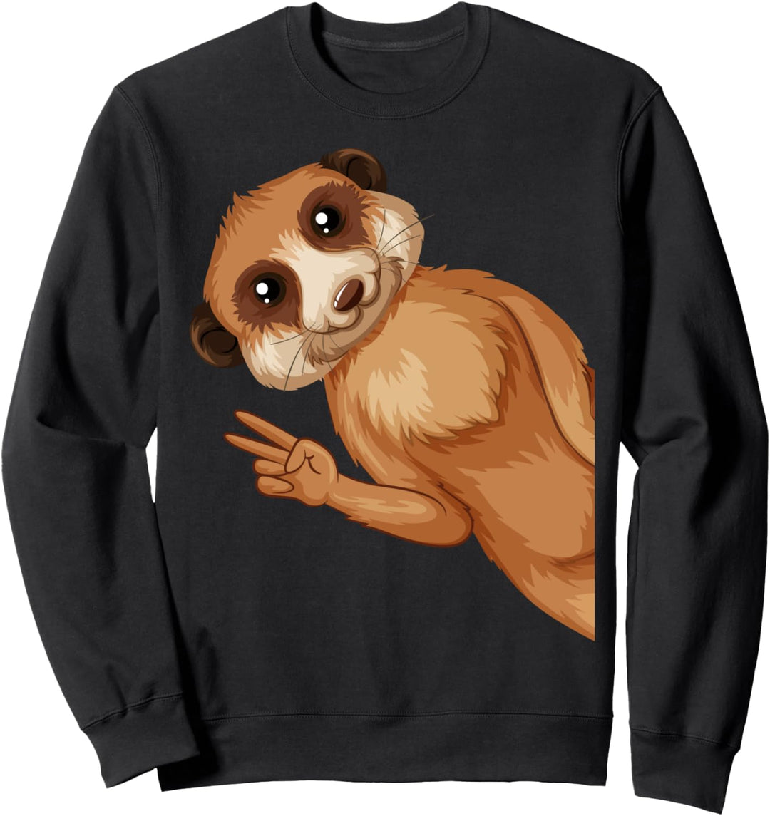 Erdmännchen Kinder Mädchen Jungen Sweatshirt