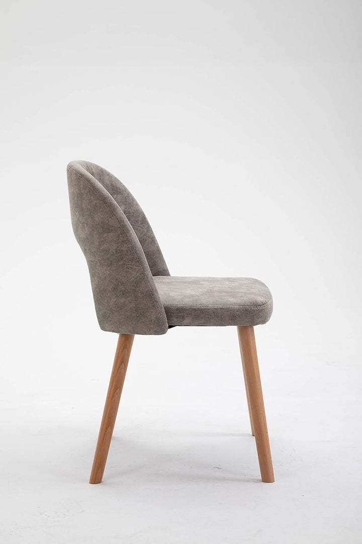 La Chaise Spola Stuhl, Stoff, Nerz, 75 cm (Höhe) x 49 cm (Breite) 48 cm (Tiefe)