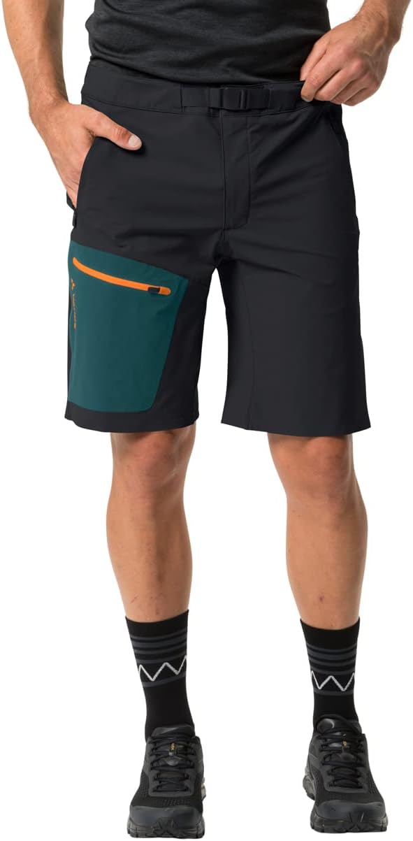 VAUDE Herren Shorts Men's Badile Shorts 56 Black/Green, 56 Black/Green