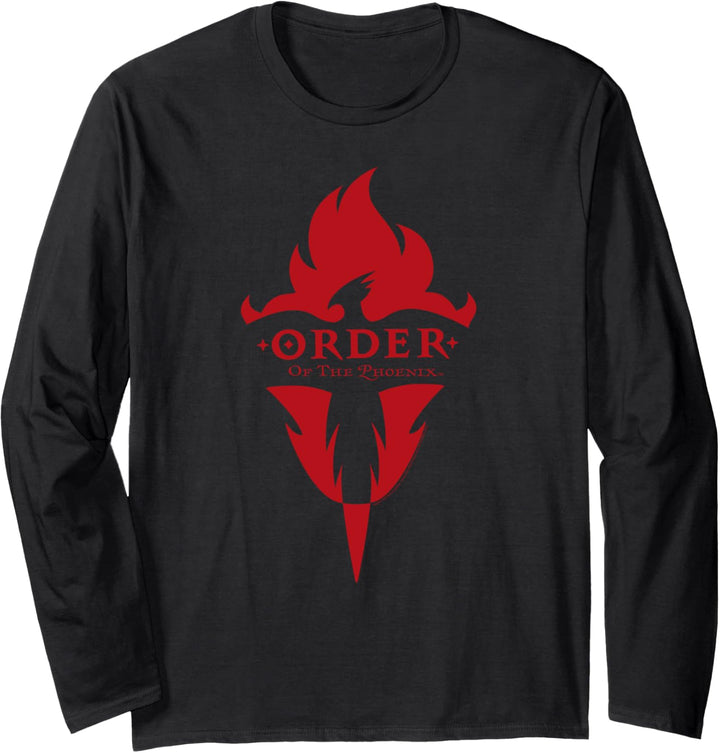 Harry Potter Order of The Phoenix Flame Logo Langarmshirt