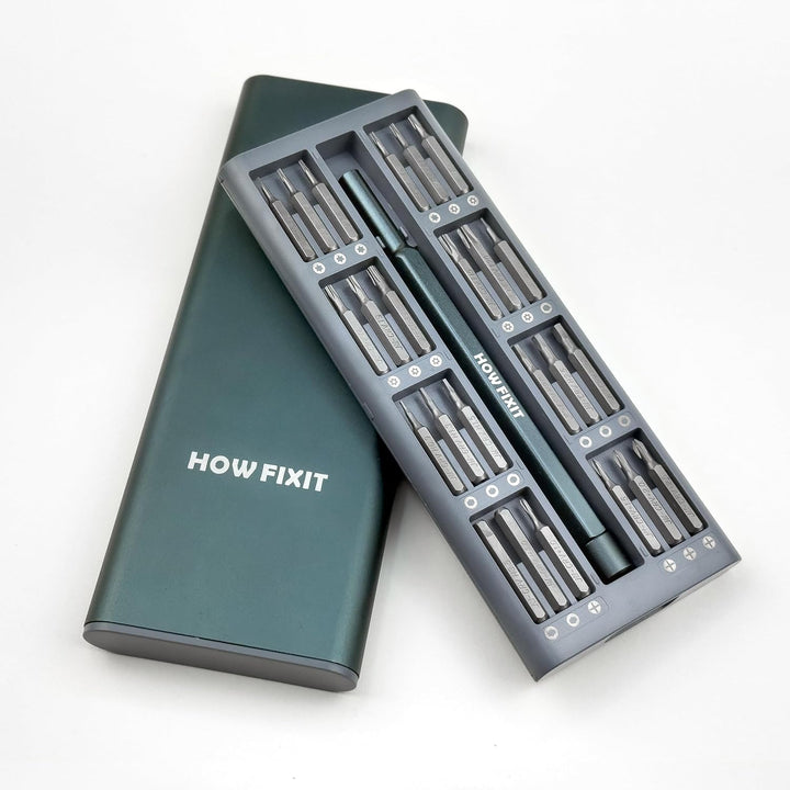 HowFixit PRO 48 Bit Schraubendreher Set für Elektronik, Smartphone, iPhone, Laptop, Macbook, PC, Spi